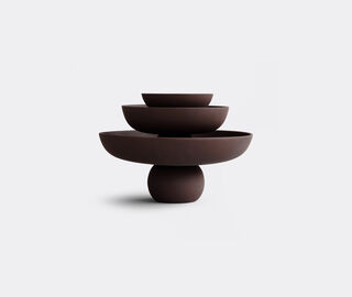 101 Copenhagen 'Baburu' bowl, medium, chocolate brown BROWN COPH26BAB173BRW