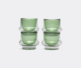 Tom Dixon 'Bump' espresso cup, set of two, green and grey MULTICOLOUR TODI24BUM041GRN