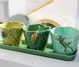 Bordallo Pinheiro 'Jardim De Insetos', set of three MULTICOLOUR BOPI22JAR382MUL