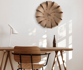Nomon 'Brisa' clock, oak and ash LIGHT BROWN NOMO21BRI200BRW