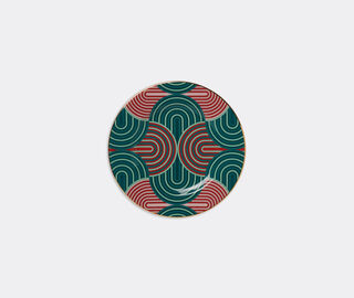 La DoubleJ 'Slinky Verde' soup and dinner plate set MULTICOLOUR LADJ22SOU108MUL