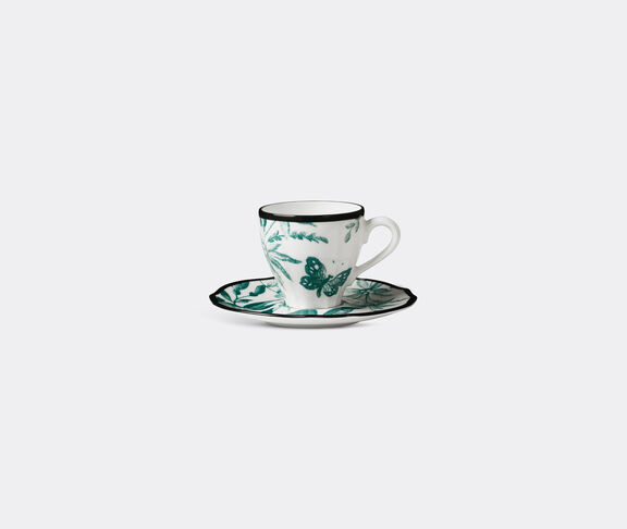 Gucci 'Herbarium' coffee cup with saucer, set of two, green undefined ${masterID}