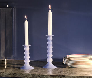 Hay 'Wavy' candleholder, medium Light blue HAY122WAV441LBL