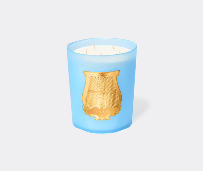 Trudon 'Versailles' candle, great LIGHT BLUE CITR24VER747LBL