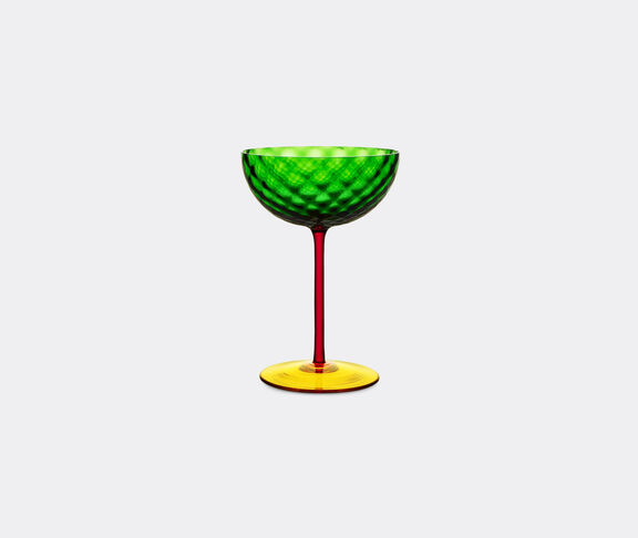 Dolce&Gabbana Casa 'Carretto Siciliano' champagne glass, green and yellow undefined ${masterID}