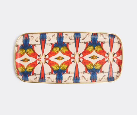 Les-Ottomans Patch NYC rectangular tray, red and blue Multicolor ${masterID}