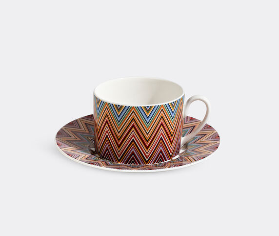 Missoni 'Zig Zag Jarris' teacup and saucer, set of two, red