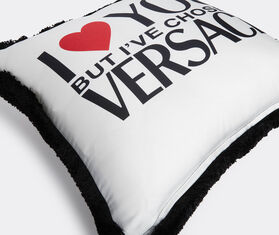 Versace &#39;I Love You But&#39; cushion WHITE VERS22CUS743WHI