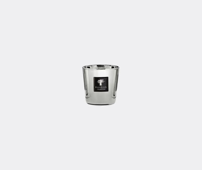 Baobab Collection 'Les Exclusives Platinum' candle, mini SILVER BAOB23CAN752SIL