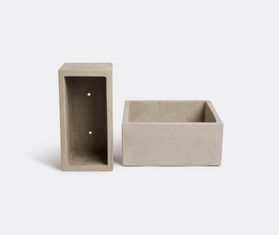 Serax Cement pot with holes square GREY SERA19POT944GRY