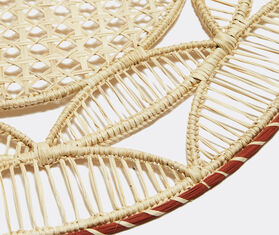 La DoubleJ &#39;Sol&#39; raffia placemat, set of two, natural MULTICOLOUR LADJ24SOL403MUL