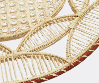 La DoubleJ 'Sol' raffia placemat, set of two, natural MULTICOLOUR LADJ24SOL403MUL