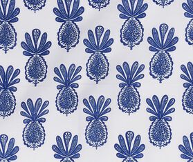 La DoubleJ &#39;Pineapple Blu&#39; tablemat, set of two BLUE LADJ20TAB417BLU
