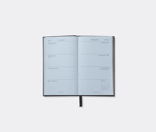 Smythson '2026 Panama' weekly diary with pocket, black BLACK SMYT25PAS352BLK