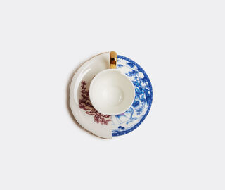 Seletti 'Hybrid Eufemia' coffee cup with saucer MULTICOLOUR SELE22HYB411MUL