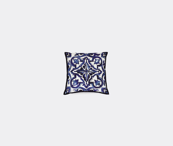 Dolce&Gabbana Casa 'Blu Mediterraneo' canvas cushion, small undefined ${masterID}