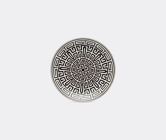 Ginori 1735 'Labirinto' Venezia shape plate, black  RIGI20LAB895BLK