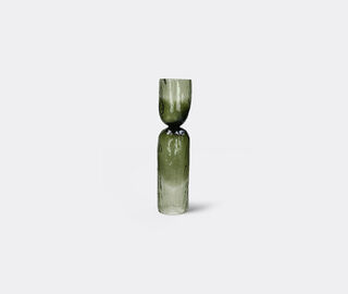 Pomax 'Diabolo' hurricane vase, large, green GREEN POMA26DIA693GRN