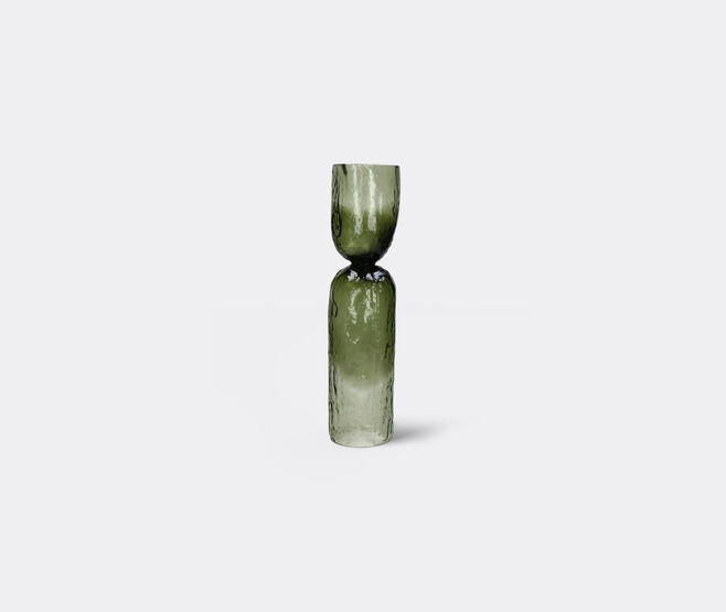 Pomax 'Diabolo' hurricane vase, large, green GREEN POMA26DIA693GRN