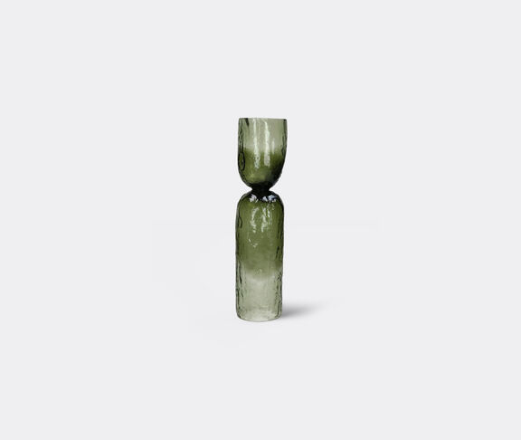 Pomax 'Diabolo' hurricane vase, large, green undefined ${masterID}