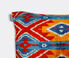 Les-Ottomans Silk velvet cushion, blue and orange  OTTO22VEL011MUL