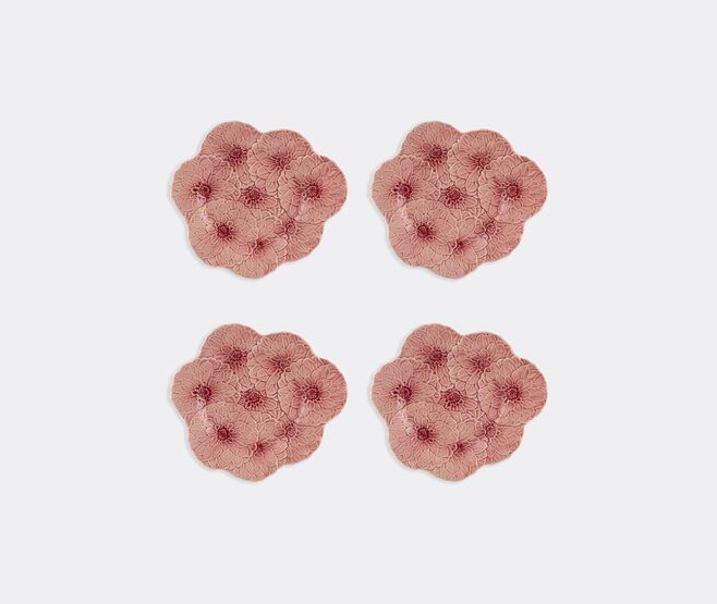 Bordallo Pinheiro 'Maria Flor' dinner plate, set of four, pink MULTICOLOR BOPI26MAR009MUL
