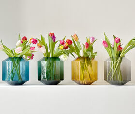 XLBoom &#39;Bliss&#39; vase, medium, amber AMBER XLBO23BLI932AMB