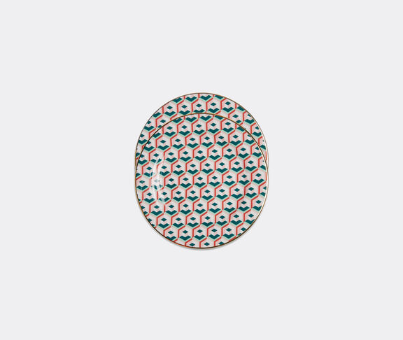 La DoubleJ 'Cubi Lilla' dessert plate, set of two undefined ${masterID} 2