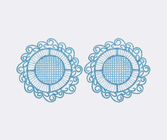 THEMIS Z 'Athenee Peacock' placemat, light blue, set of two undefined ${masterID}