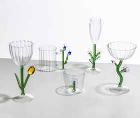 Ichendorf Milano 'Botanica' optic stemmed glass, set of four, multicolor MULTICOLOUR ICMI26BOT520MUL