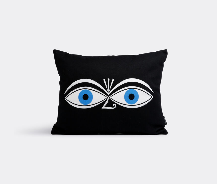 Vitra 'Eyes' graphic print pillow  VITR15GRA609BLK