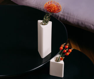 artetica 'AB' vase, set of two, porcelain white WHITE ARTE26VAS287WHI