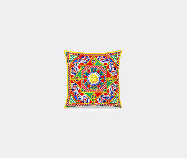 Dolce&Gabbana Casa 'Carretto Siciliano' canvas cushion, medium MULTICOLOUR DGCA22CAN193MUL