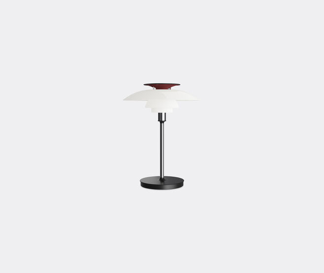 Louis Poulsen 'PH 2/1 80' LED portable lamp, opal white, red and chrome, UK plug MULTICOLOUR LOPO25PH202MUL