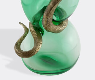 Vanessa Mitrani 'Cobra' vase, green and bronze GREEN VAMI23COB842GRN