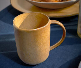 L'Objet 'Terra' mug, leather MULTICOLOUR LOBJ23TER367BEI