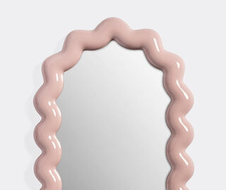 &amp;k Amsterdam 'Zigzag' oval mirror, pink PINK AMST25MIR067PIN