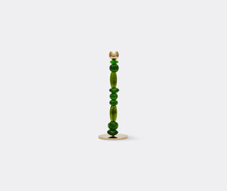 POLSPOTTEN 'Beads' candle holder, small, dark green GREEN POLS25CAN515GRN