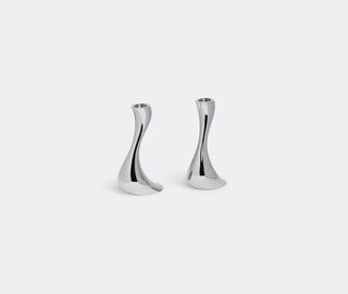 Georg Jensen 'Cobra' candleholder small, set of two SILVER GEJE18COB137SIL