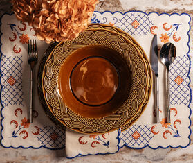 House of Capricorn 'Vime' soup plate, brown BROWN HOCA26VIM571BRW