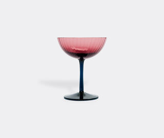 La DoubleJ Champagne coupe, set of two, violet PURPLE LADJ23CHA216PUR