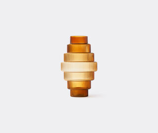 POLSPOTTEN 'Steps' vase, ocher, extra large YELLOW POLS23VAS776BEI