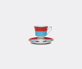 La DoubleJ 'Rainbow' espresso cup and saucer, set of four, multicolor MULTICOLOUR LADJ23ESP240MUL