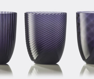 NasonMoretti 'Idra' water glass, set of six, purple MULTICOLOUR NAMO20WAT160PUR