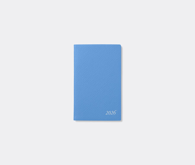 Smythson '2026 Panama' weekly diary with pocket, Nile blue BLUE SMYT25PAS390BLU