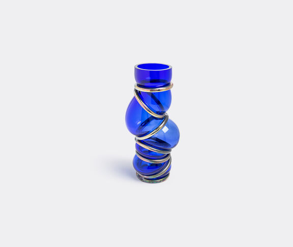 Vanessa Mitrani 'Bound rings’ vase Deep Blue ${masterID}