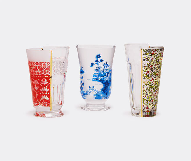 Seletti 'Hybrid Clarice' glass, set of three MULTICOLOUR SELE22HYB350MUL