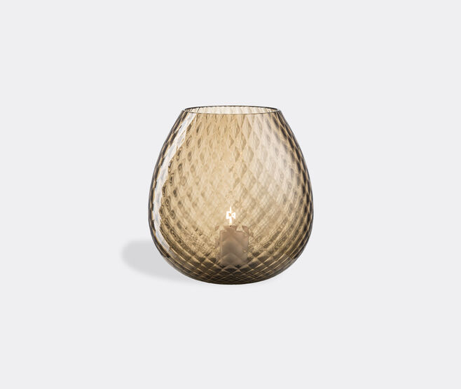 NasonMoretti 'Macram&eacute;' candle holder, extra large, brown BROWN NAMO22CAN864BRW