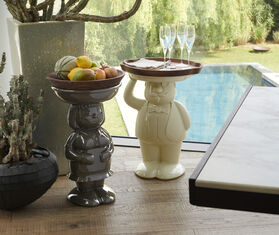 Slide 'Ambrogio' table, milky white WHITE SLID26AMB362WHI