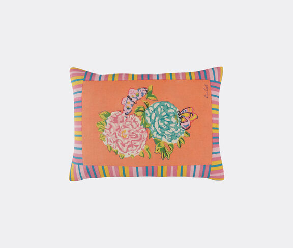 Lisa Corti 'Kandem Queen' rectangular cushion, peach multicolor undefined ${masterID}